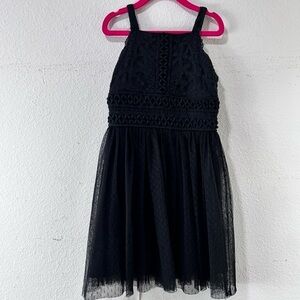 TRIXXI GIRL black lace dress size:7